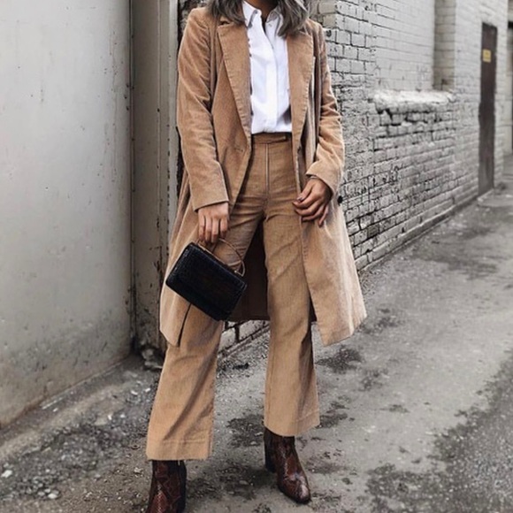 Aritzia Babaton Tan/Brown Corduroy Pants - SIZE 6 - Picture 1 of 4